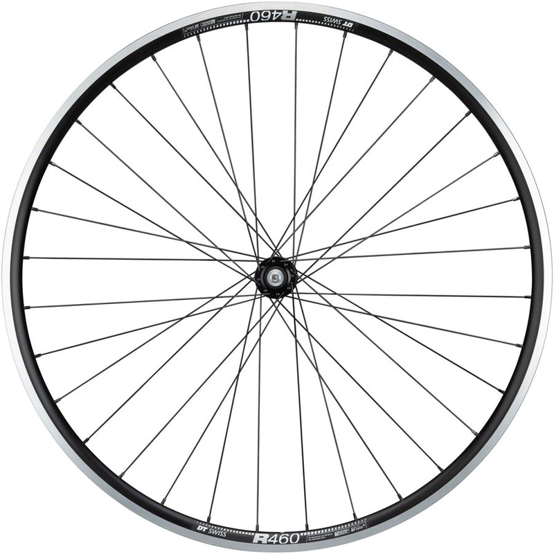 Load image into Gallery viewer, Quality Wheels 105/R460 Front Wheel 700c QRx100mm Rim Brake 32H Clincher Black
