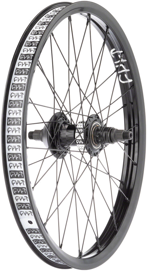 Load image into Gallery viewer, Cult Crew V2 Rear Wheel 20in 14x110mm Rim Brake LHD Freecoaster Black Clincher
