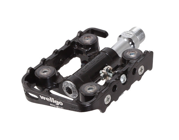 Load image into Gallery viewer, Wellgo WPD-M17C Clipless/Cage Pedals, Black/Black NLS
