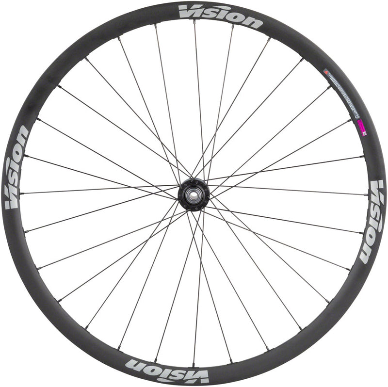 Load image into Gallery viewer, Quality Wheels 700c Shimano Ultegra/Vision Trimax Front 12x100mm 28H CL Black
