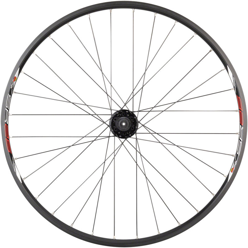 Load image into Gallery viewer, Quality Wheels Sun SR25 Rear Wheel 26in QRx135mm 6-Bolt HG 10 Black Clincher
