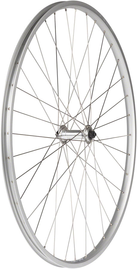 Load image into Gallery viewer, Quality Wheels Alex AP-18 Front Wheel 27in QRx100mm Rim Brake Silver Clincher
