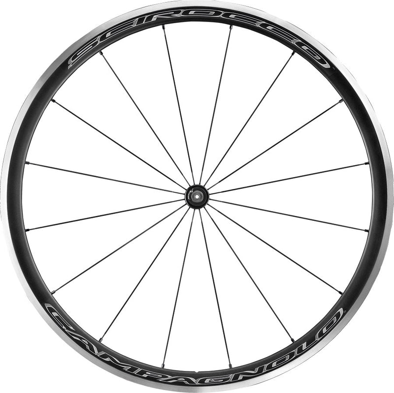 Load image into Gallery viewer, Campagnolo Scirocco Wheelset 700c QRx100/130mm Rim Brake Black Clincher 16/21H
