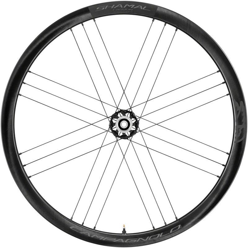 Load image into Gallery viewer, Campagnolo-Campagnolo-SHAMAL-Carbon-Disc-Brake-Front-Wheel-Front-Wheel-700c-Tubeless-Ready-Clincher-FTWH0328-Bicycle-Front-Wheel
