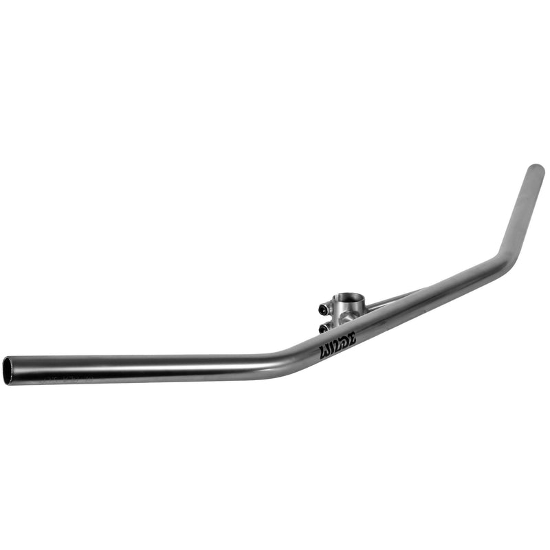 Load image into Gallery viewer, Wilde Bicycle Bullwinkle Bar/Stem, 800mm, 25mm Rise, Satin Chrome
