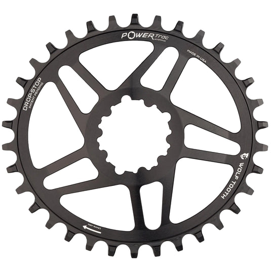 Wolf Tooth Elliptical Direct Mount Chainring - 32t, SRAM 3-Bolt DM, Drop-Stop ST, For SRAM Boost Cranks, Requires HG+