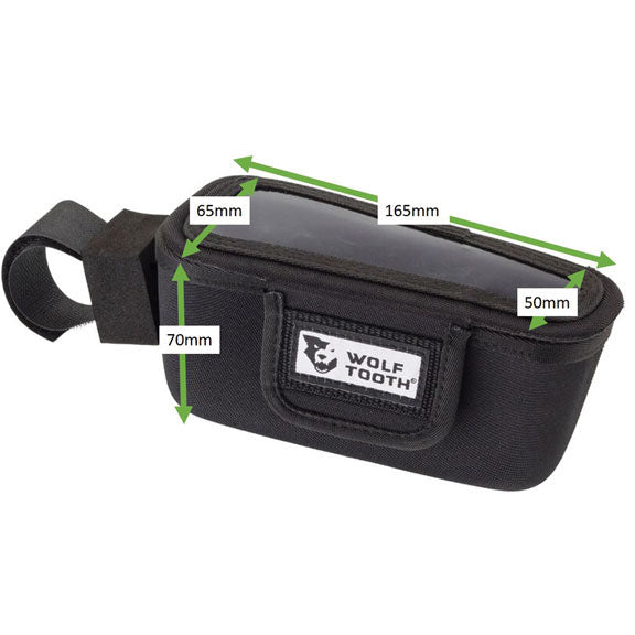 Load image into Gallery viewer, Wolf Tooth Components Mountain BarBag (Right), Black w/Clear Top
