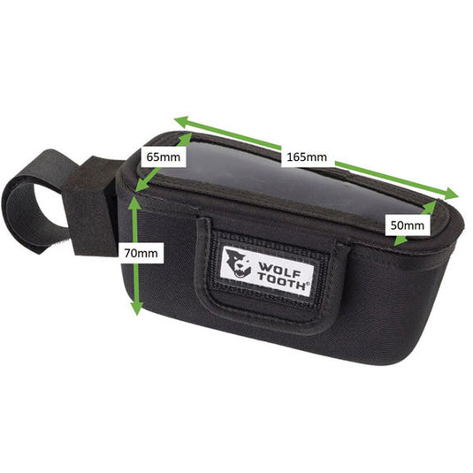 Wolf Tooth Components Mountain BarBag (Right), Black w/Clear Top