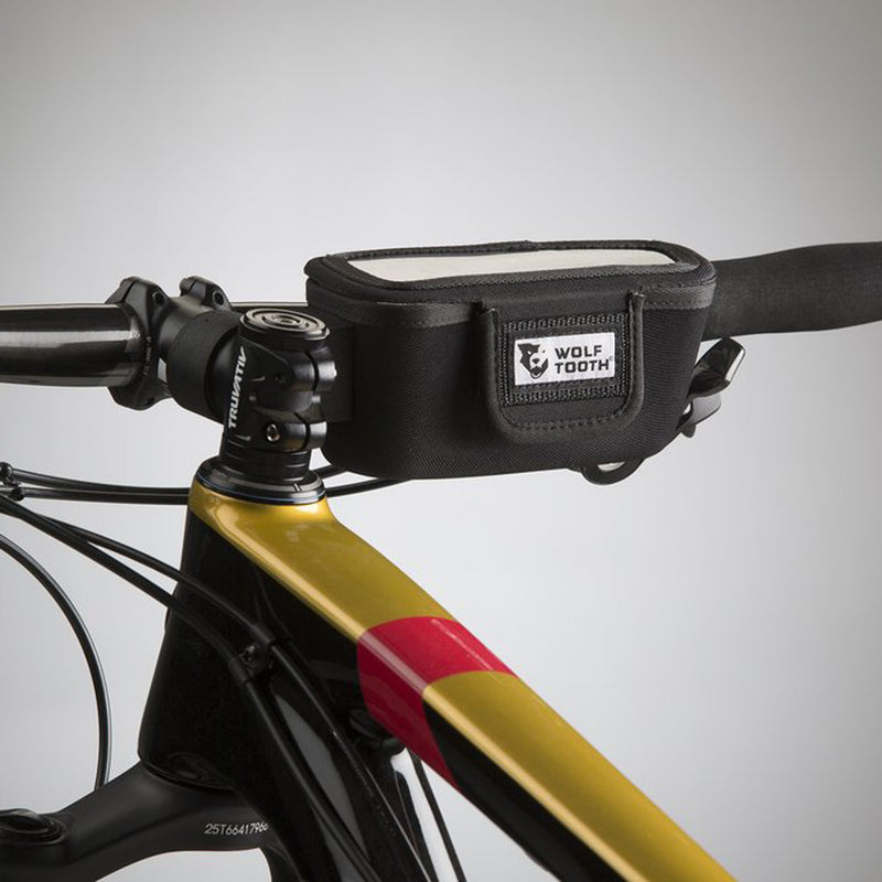 Load image into Gallery viewer, Wolf Tooth Components Mountain BarBag (Right), Black w/Clear Top
