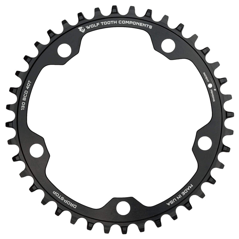Load image into Gallery viewer, Wolf Tooth Chainring 42t 130 BCD 5-Bolt 10/11/12-Spd Alloy Blk Road Cyclocros
