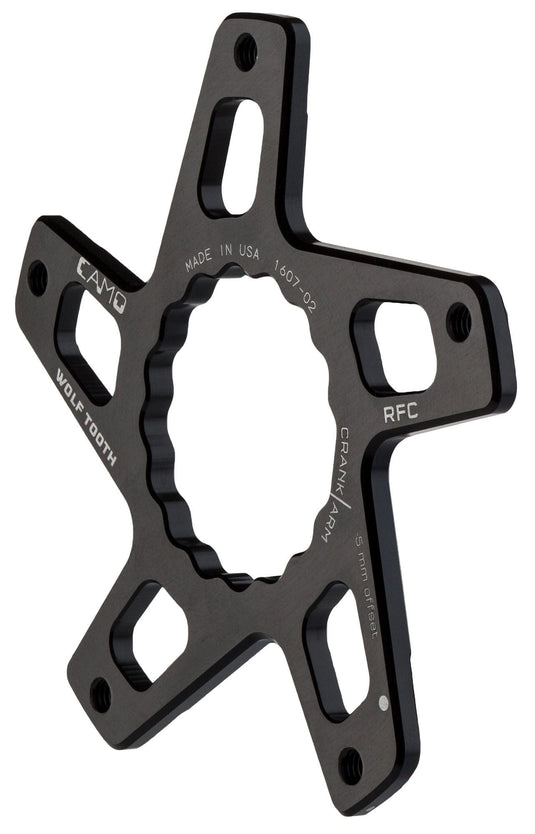 Wolf Tooth CAMO Direct Mount Spider For Race Face Cinch M2 (55mm chainline / 0mm offset) Black