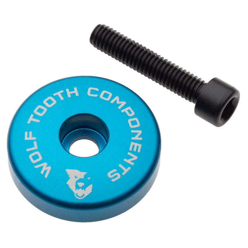 Load image into Gallery viewer, Wolf Tooth Ultralight Aluminum Stem Cap with Integrated Spacer - 1-1/8" Compatibility
