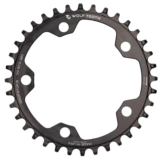 Wolf Tooth Chainring 52t 110 BCD 5-Bolt 10/11/12-Speed Alloy Cyclocross & Road