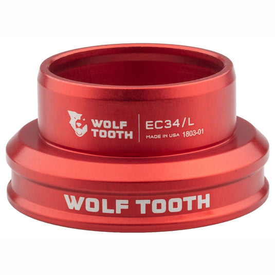 Wolf Tooth Premium EC34/30 Headset - Aircraft-Grade Aluminum, Stainless Steel Bearings, Waterproof Seal, Durable & Corrosion-Resistant, Raw Silver Finish, High-Performance Bicycle Headset for Wet Conditions and Rugged Riding