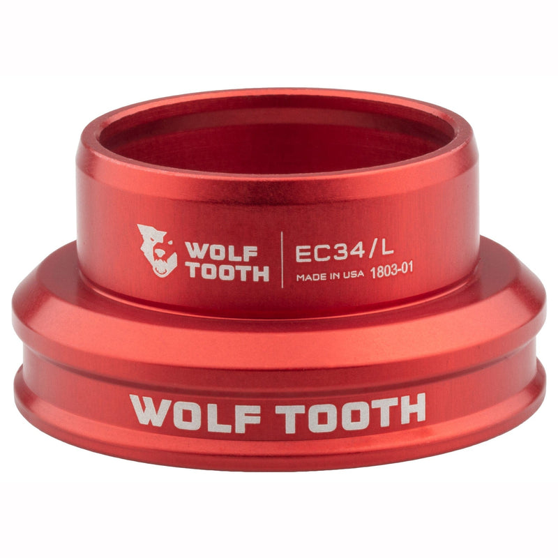 Load image into Gallery viewer, Wolf Tooth Premium EC Headset 6061 Aluminum, Stainless Steel Bearings, Waterproof Sealed Design, External Cup, 16mm Stack, Raw Silver
