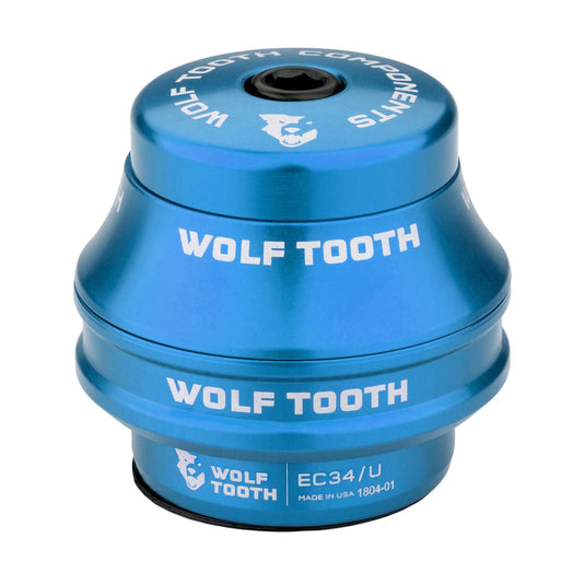 Wolf Tooth Premium Headset - EC44/40 Lower, Blue Stainless Steel Bearings