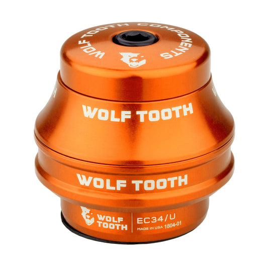 Wolf Tooth Premium EC34/30 Headset - Aircraft-Grade Aluminum, Stainless Steel Bearings, Waterproof Seal, Durable & Corrosion-Resistant, Raw Silver Finish, High-Performance Bicycle Headset for Wet Conditions and Rugged Riding