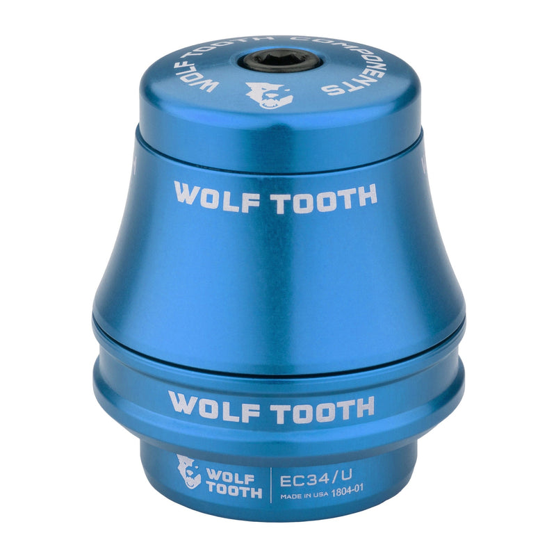 Load image into Gallery viewer, Wolf Tooth Premium Headset - EC44/40 Lower, Blue Stainless Steel Bearings
