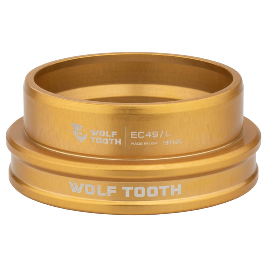 Wolf Tooth Premium EC Headsets - External Cup Upper EC34/28.6 16mm Stack, Gold
