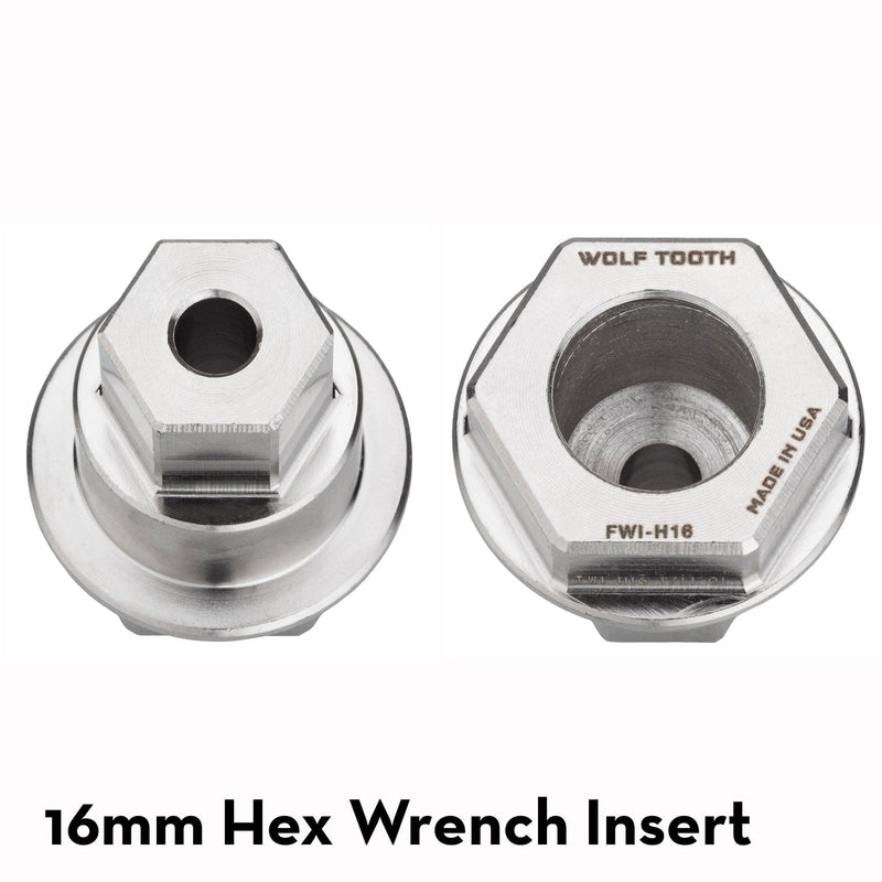 Load image into Gallery viewer, Wolf Tooth Pack Wrench &amp; Inserts Kit - Ultralight BB Wrench + 1-Inch Hex Inserts
