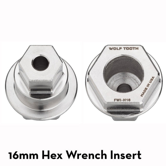 Wolf Tooth Pack Wrench & Inserts Kit - Ultralight BB Wrench + 1-Inch Hex Inserts