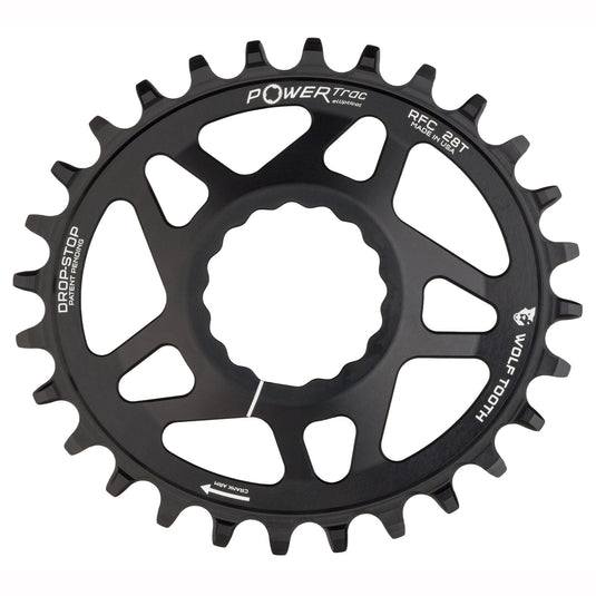 Wolf Tooth Elliptical Direct Mount Chainring - 28t, RaceFace/Easton CINCH Direct Mount, Drop-Stop B, For Boost Cranks,