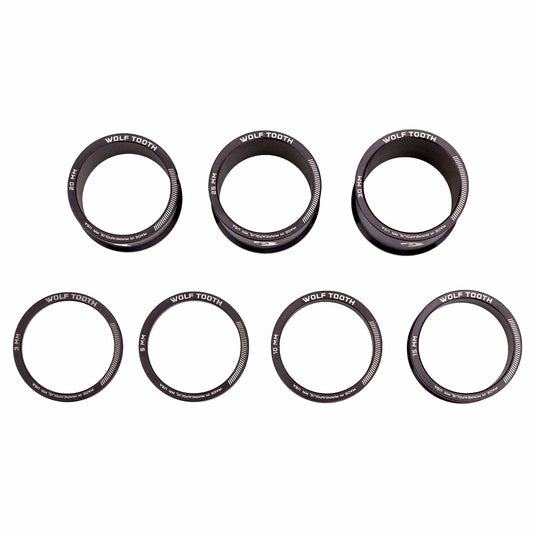 Wolf Tooth Aluminum Headset Spacers Kit | Precision CNC 1-1/8" Compatibility