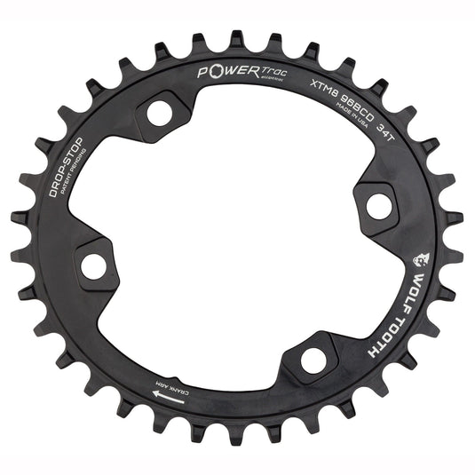 Wolf Tooth Shimano Elliptical Chainring 30t 96 BCD 4-Bolt Alloy M8000 M7000