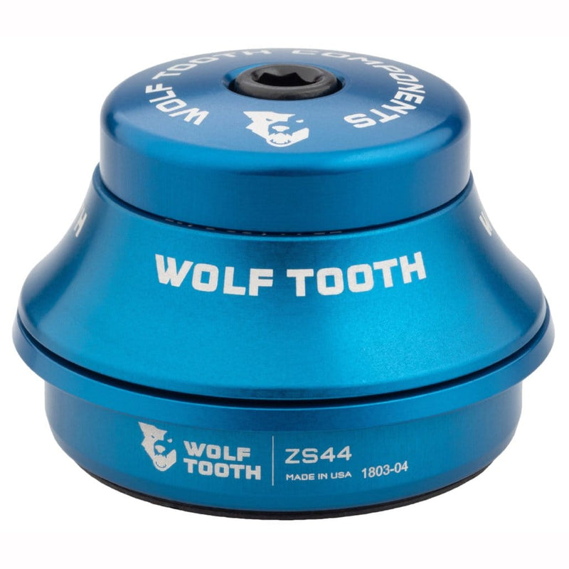 Load image into Gallery viewer, Wolf Tooth ZS44/28.6 Premium Headset - Aircraft-Grade Aluminum, Enduro Bearings, Waterproof Seals, Rust-Resistant Stainless Steel, Lightweight Design, Raw Silver Finish, High-Performance Cycling Components for Wet and Demanding Conditions
