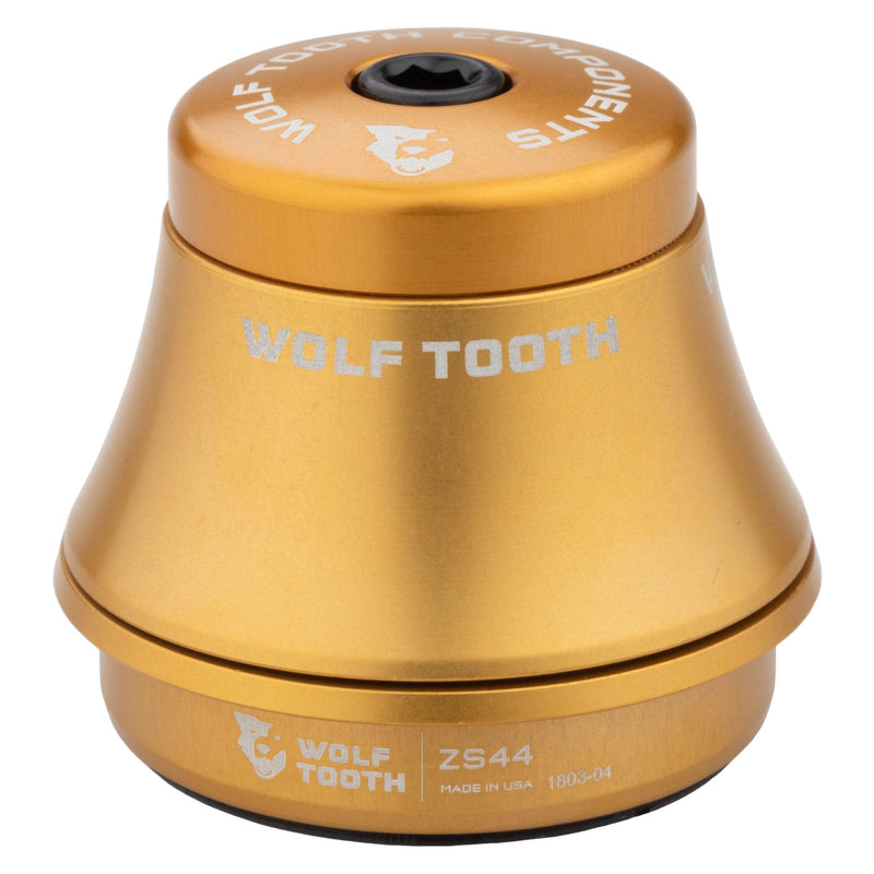 Load image into Gallery viewer, Wolf Tooth Premium Headset -ZS44/28.6 Upper, 6mm,  Gold
