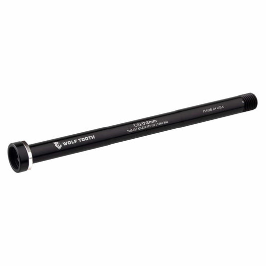Wolf Tooth 12mm Rear Thru Axle 1.5 Thread Pitch | Precision-Bowered Aluminum & Steel | Made in Minnesota for Gravel, Mountain & Road Bikes