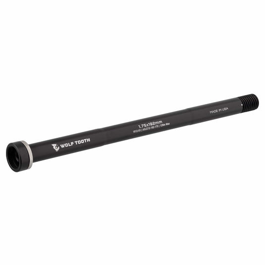 Wolf Tooth 12mm 1.75x174mm Aluminum Rear Through Axle - Aerospace-Grade, CNC Machined, Stiff, Lightweight Bike Replacement Axle for MTB & Road