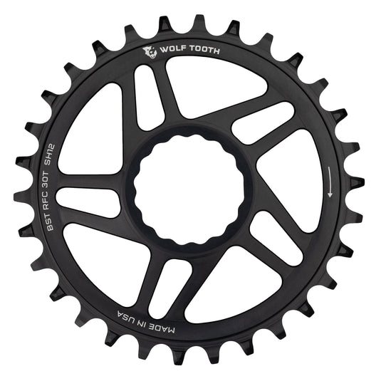 Wolf Tooth Direct Mount Chainring - 30t, RaceFace/Easton CINCH Direct Mount, Drop-Stop B, For Boost Cranks, 3mm Offset,