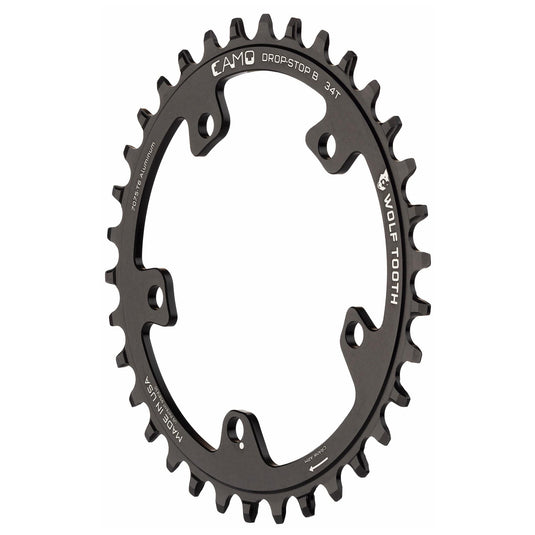 Wolf Tooth CAMO Aluminum Round Chainring Drop-Stop B 34T