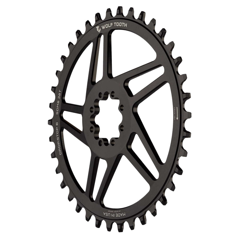 Load image into Gallery viewer, Wolf Tooth Direct Mount Chainring - 34t, SRAM 8-Bolt Direct Mount, 6mm Offset, Drop-Stop ST, Requires 12-Speed HG+
