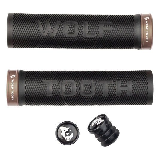 Wolf Tooth Echo Lock-On Grips Black/Blue