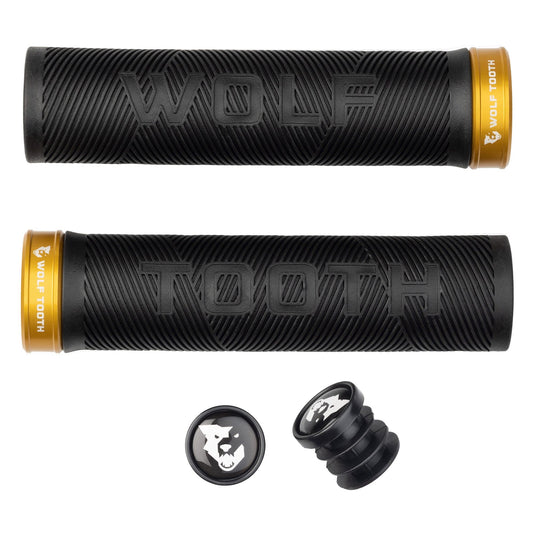Wolf Tooth Echo Lock-On Grips Raw Silver