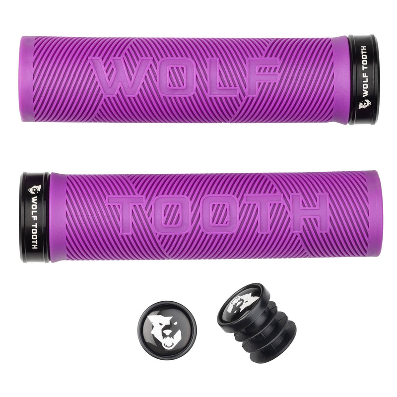 Load image into Gallery viewer, Wolf Tooth Echo Lock-On Grips Gray/Black
