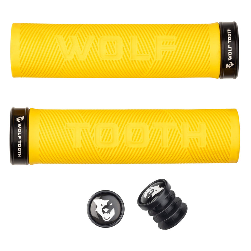 Load image into Gallery viewer, Wolf Tooth Echo Lock-On Grips - Colors Blue
