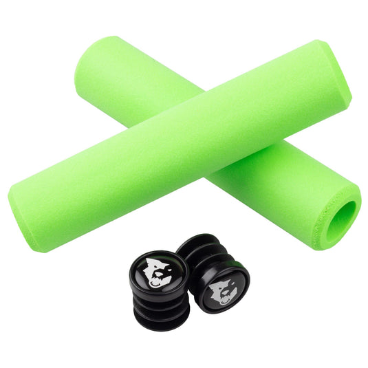 Wolf Tooth Razer Silicone Bike Handlebar Grips - 5mm Thin, Low Profile, Vibration Damping, Weather-Resistant, Blue, Compatible with All Mountain Bikes