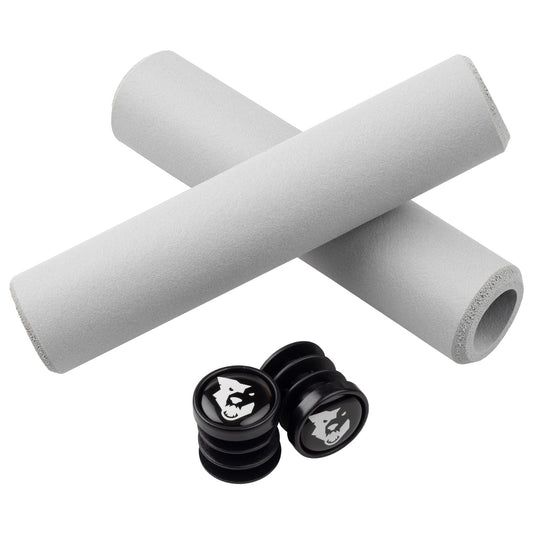 Wolf Tooth Razer Silicone Bike Handlebar Grips - 5mm Thin, Low Profile, Vibration Damping, Weather-Resistant, Blue, Compatible with All Mountain Bikes