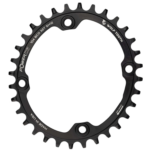 Wolf Tooth 32T 104 BCD Oval Chainring | E-Bike Compatible, 7075-T6 Aluminum
