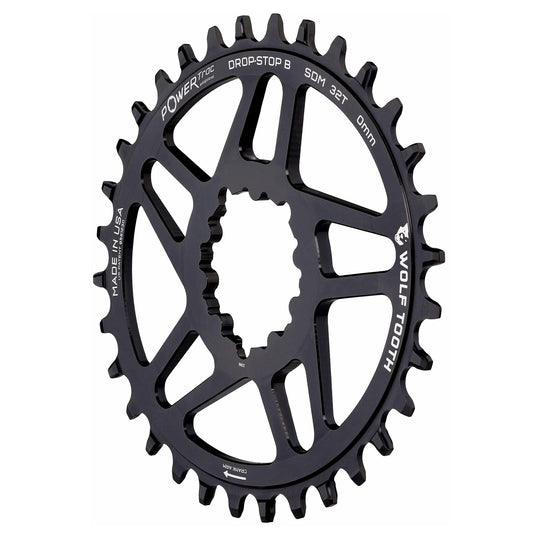 Wolf Tooth Elliptical Direct Mount Chainring - 28t, SRAM Direct Mount, Drop-Stop B, For SRAM 3-Bolt Boost Cranksets, 3mm