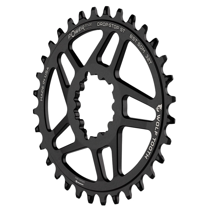 Load image into Gallery viewer, Wolf Tooth Elliptical Chainring 30t SRAM Direct Mount 10/11/12-Spd Aluminum Blk
