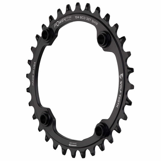 Wolf Tooth Elliptical Chainring 34t 104 BCD 12-Spd Hyperglide+ Chain MTB
