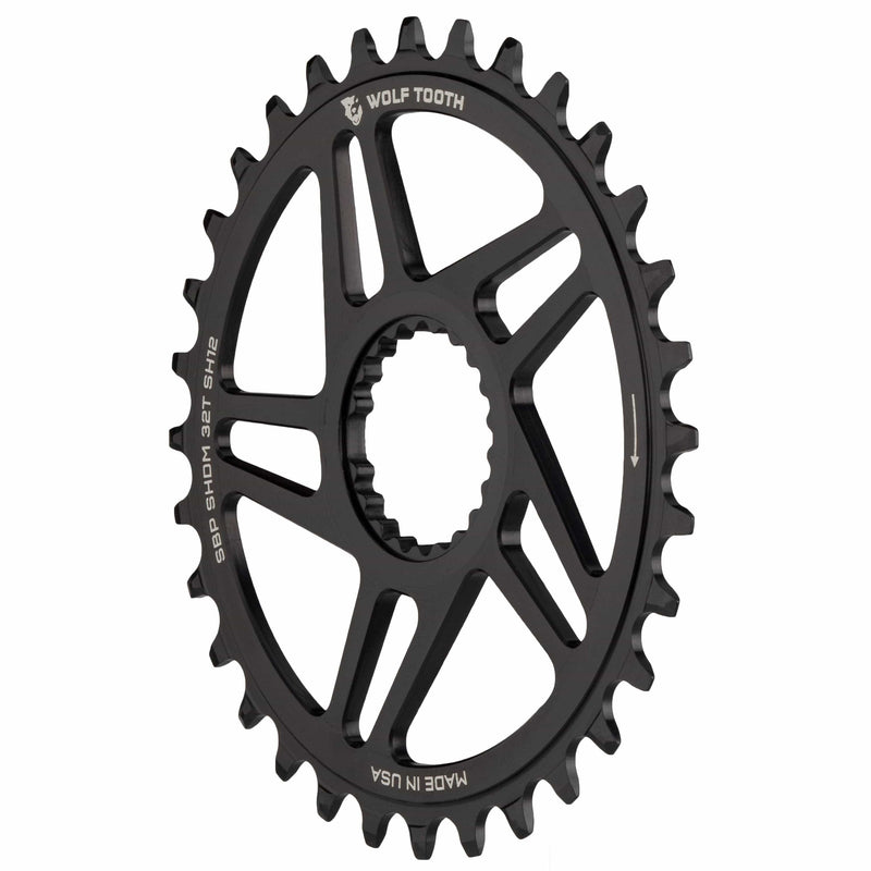 Load image into Gallery viewer, Wolf Tooth Chainrings 34t Direct Mount 12-Speed Aluminum | For Shimano Cranks

