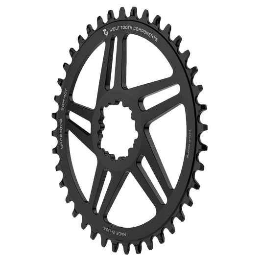 Wolf Tooth SRAM Chainring 38t Direct Mount 9/10/11/12-Spd Aluminum Black