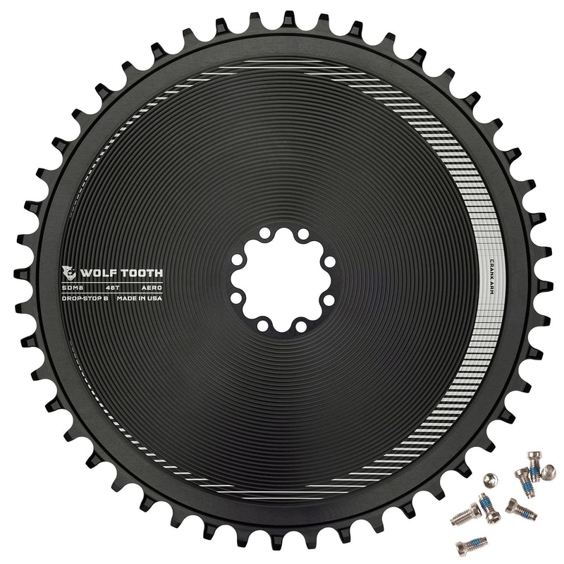 Load image into Gallery viewer, Wolf Tooth Aero Direct Mount 52t Chainring for SRAM 8-Bolt Gravel / Road Cranks
