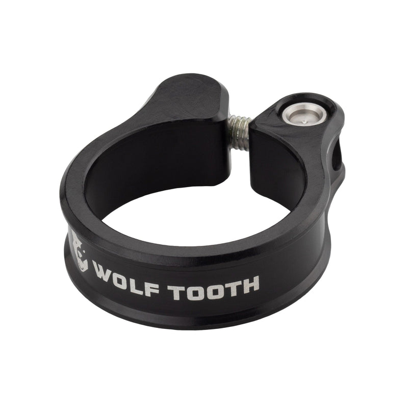 Load image into Gallery viewer, Wolf Tooth Blue 28.6mm Aluminum Self-Aligning Seatpost Clamp
