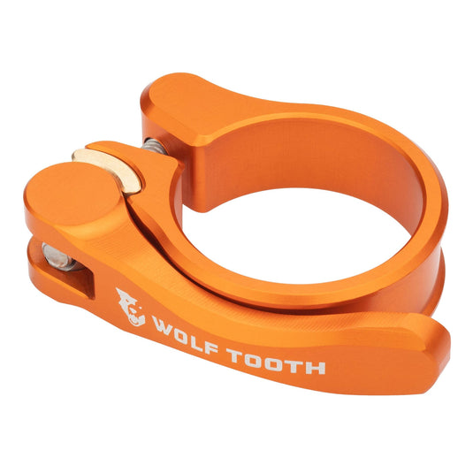 Wolf Tooth 28.6mm Quick Release Seatpost Clamp - CNC Machined Aluminum, Blue